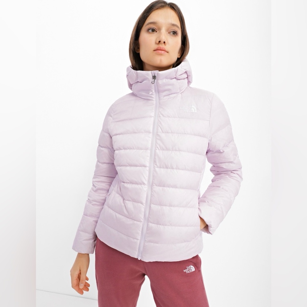 The North Face puffer jacket in icy blue
